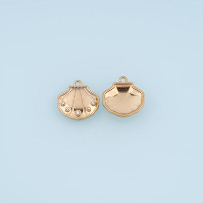 Shell Charm Pendant for Jewelry Making