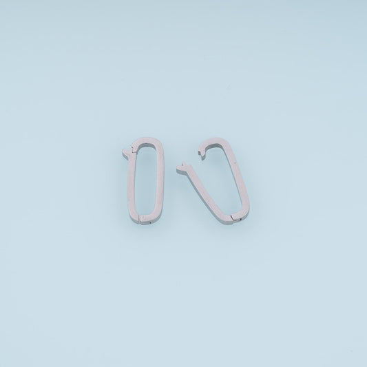 Oval Snap Fit ,Silver Never Fade Jewelry Connector Charm DIY Charm for Necklace Bracelet Making