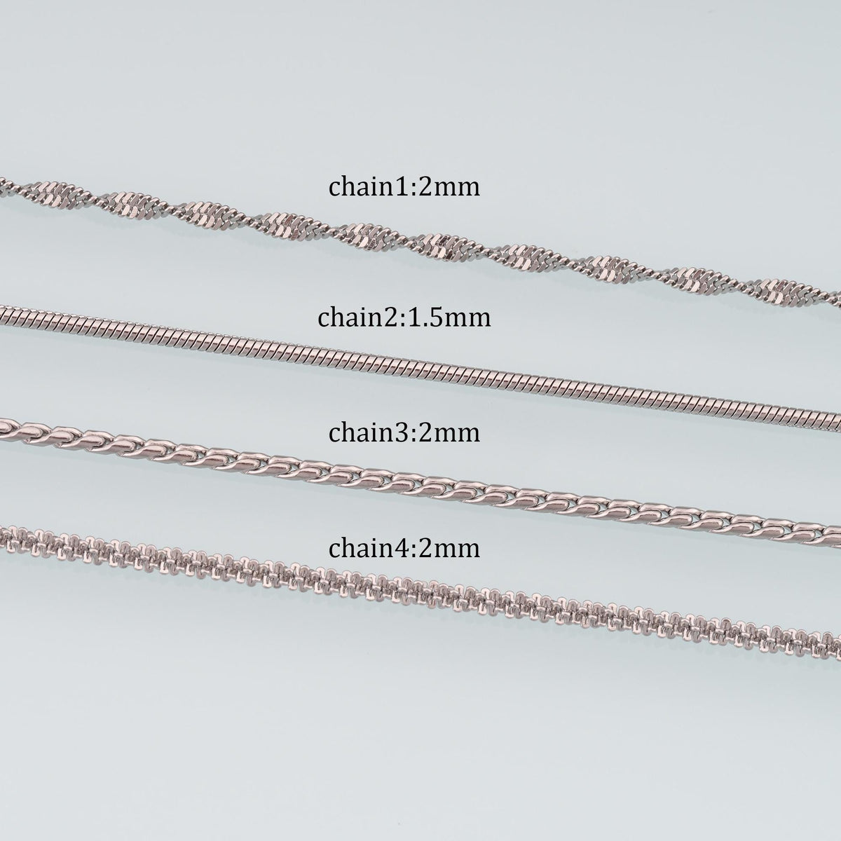 Stainless Steel Snake Snake Chain 3.28 ft, 16.40 ft for Jewelry Making
