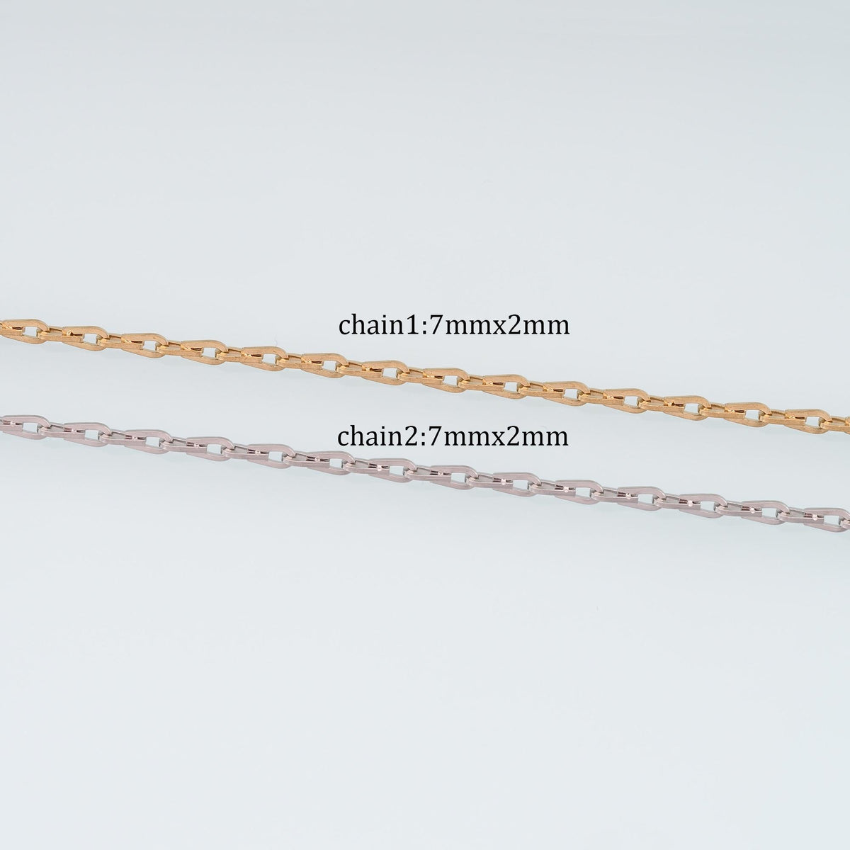 Stainless Steel Paper Clip Chain,14K Gold Stainless Steel Chain,Waterproof Chain for DIY Necklace Bracelet Making