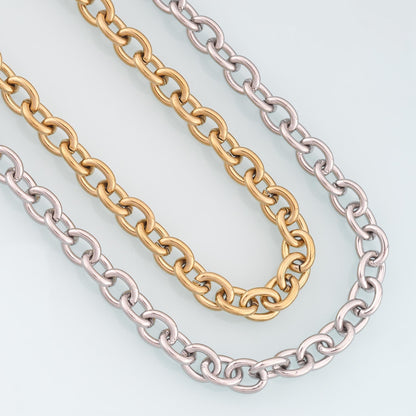Stainless Steel Cuba Chain,14K Gold Stainless Steel Chain,Waterproof Chain for DIY Necklace Bracelet Making