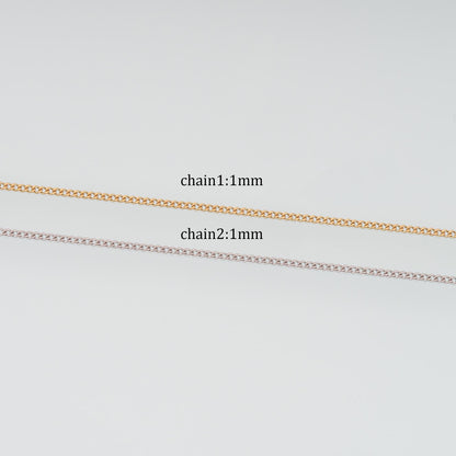 Stainless Steel Round Thin Chain,14K Gold Stainless Steel Chain,Waterproof Chain for DIY Necklace Bracelet Making