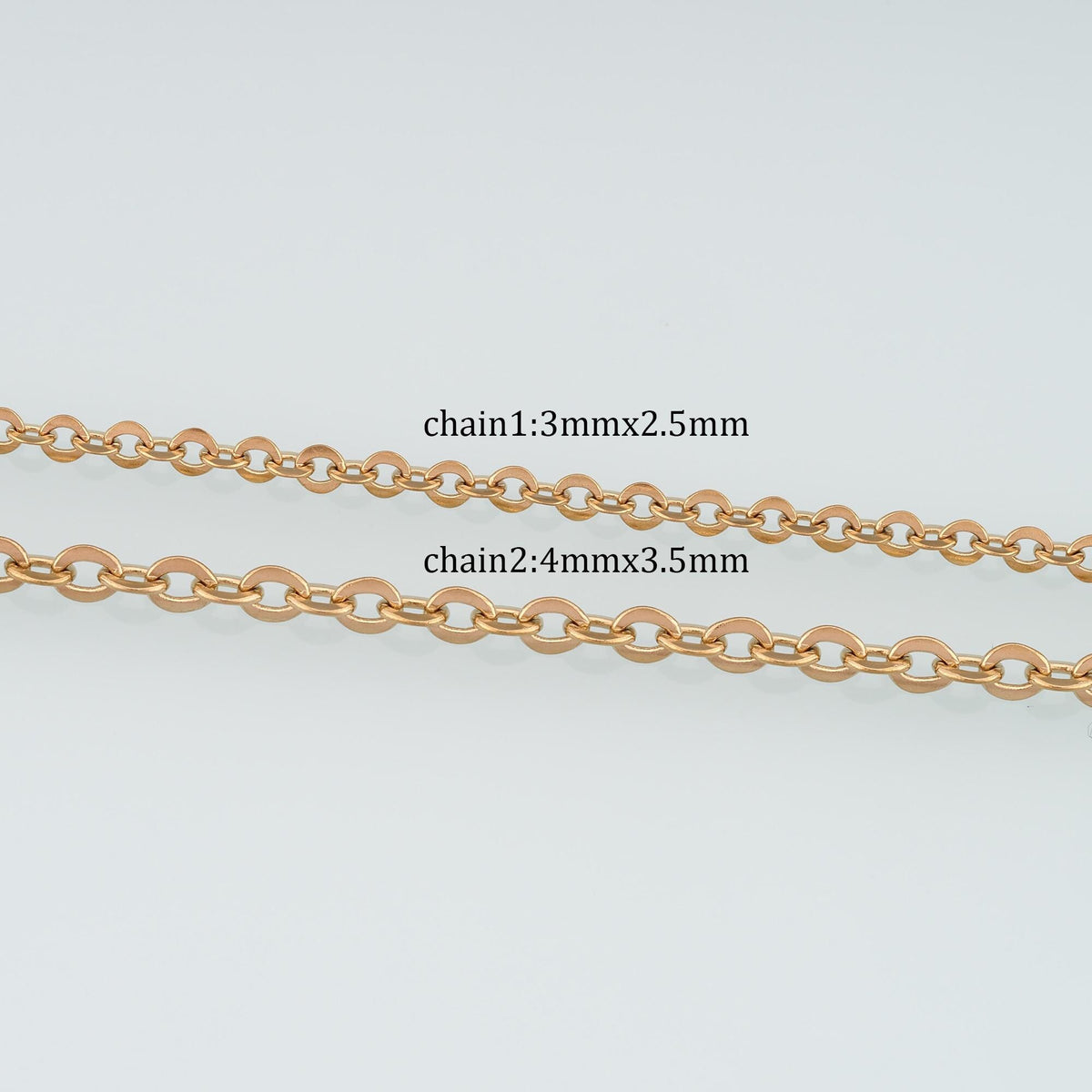 Stainless Steel Round Chain,14K Gold Stainless Steel Chain,Waterproof Chain for DIY Necklace Bracelet Making