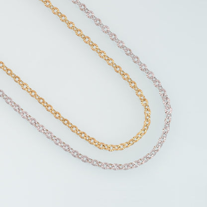 Stainless Steel Embossed Oval Chain,14K Gold Stainless Steel Chain,Waterproof Chain for DIY Necklace Bracelet Making