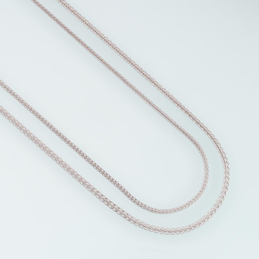 Stainless Steel Thin Chopin Chain,Silver Stainless Steel Chain,Waterproof Chain for DIY Necklace Bracelet Making