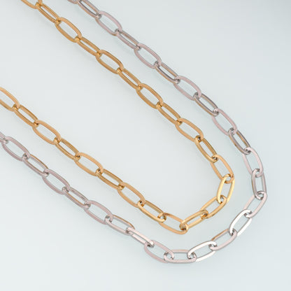 Stainless Steel Oval Chain,14K Gold Stainless Steel Chain,Waterproof Chain for DIY Necklace Bracelet Making