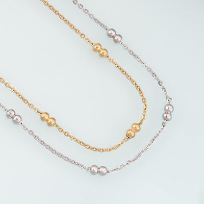 Stainless Steel Lantern Beads Chain,14K Gold Stainless Steel Chain,Waterproof Chain for DIY Necklace Bracelet Making
