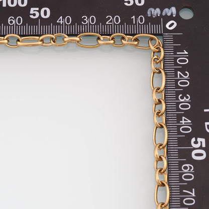 Stainless Steel Oval Chain,14K Gold Stainless Steel Chain,Waterproof Chain for DIY Necklace Bracelet Making