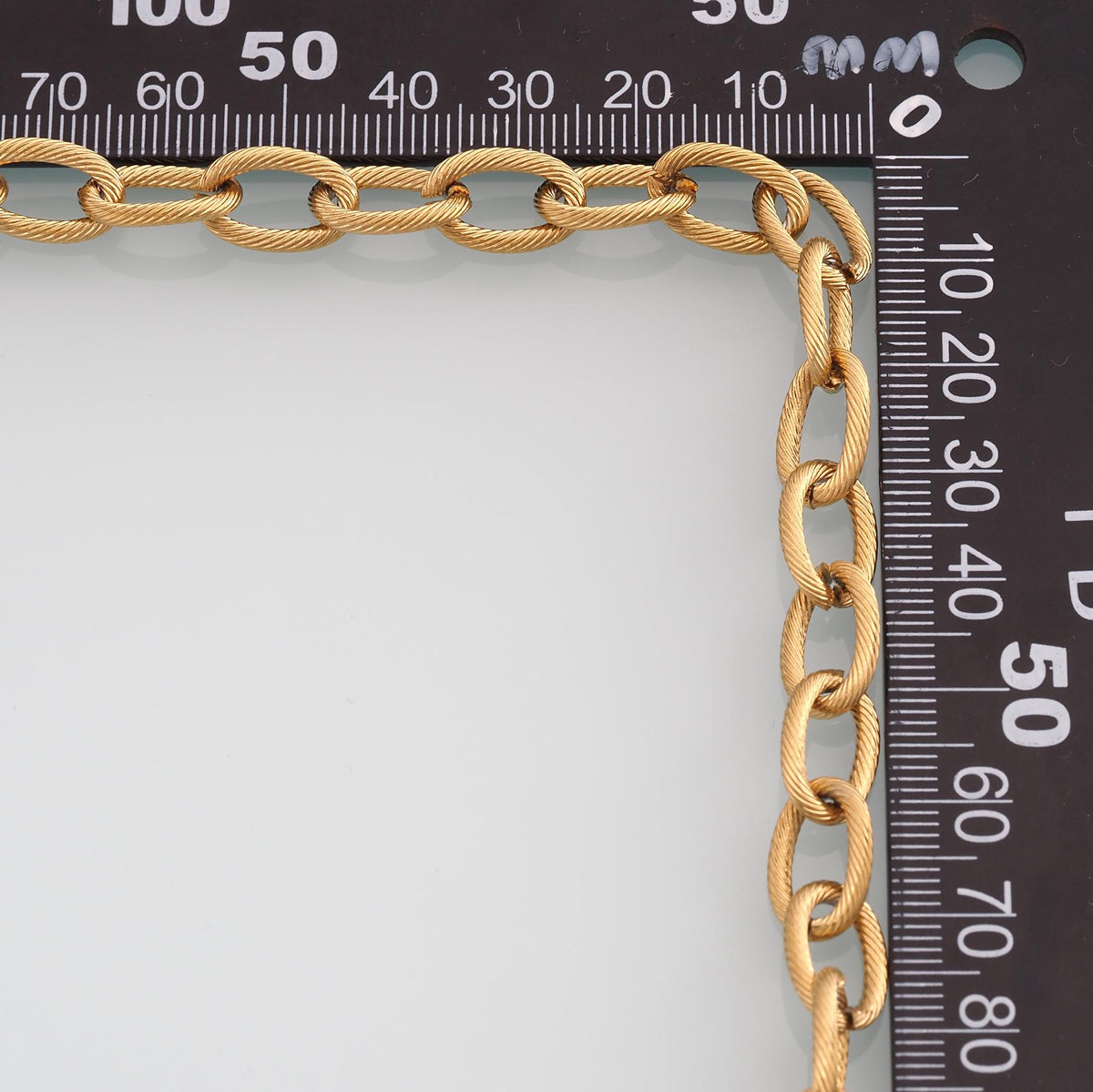 Stainless Steel Twist Oval Chain,14K Gold Stainless Steel Chain,Waterproof Chain for DIY Necklace Bracelet Making