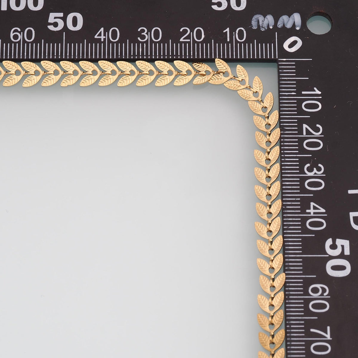 Stainless Steel Leaf Chain,14K Gold Stainless Steel Chain,Waterproof Chain for DIY Necklace Bracelet Making