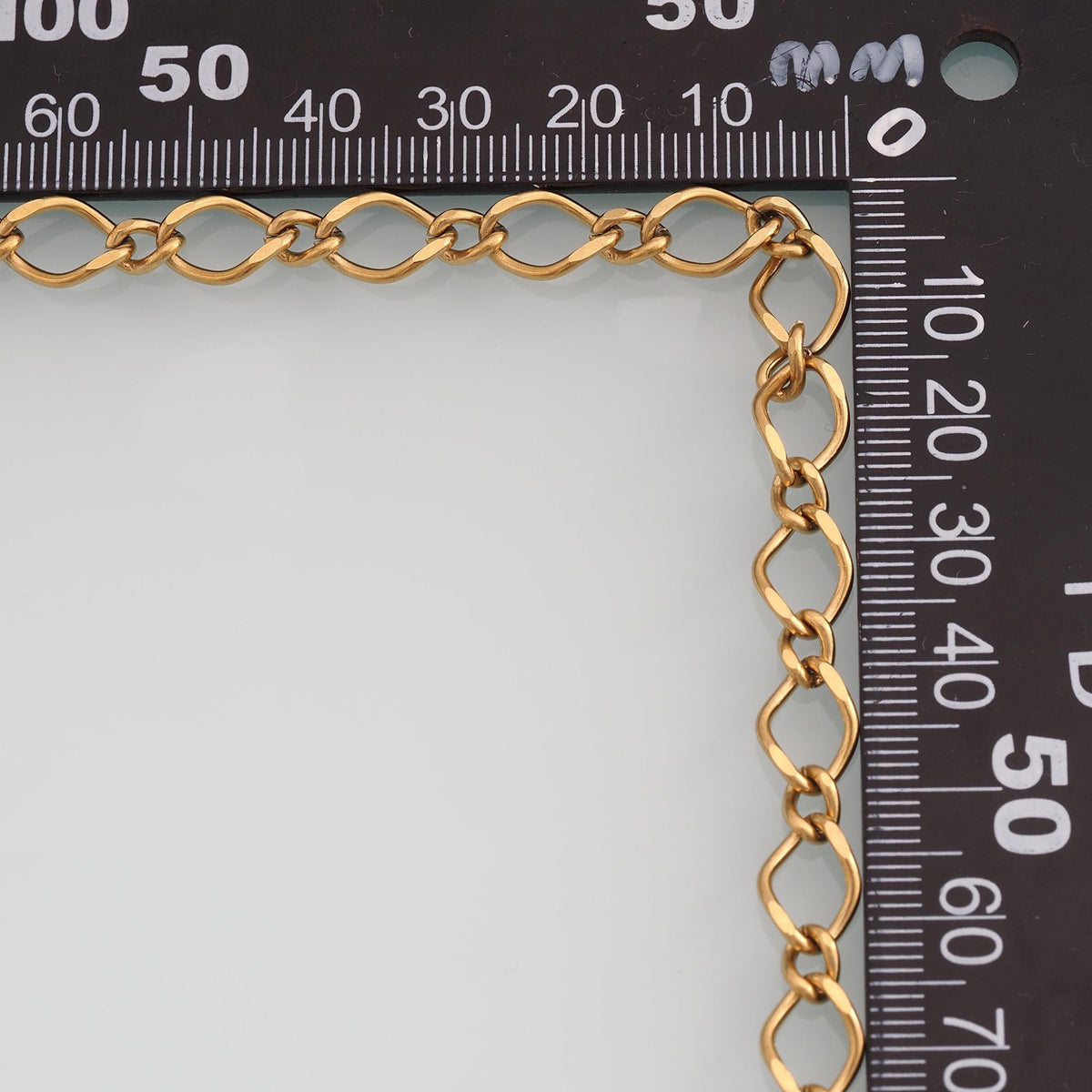 Stainless Steel Twist Oval Chain,14K Gold Stainless Steel Chain,Waterproof Chain for DIY Necklace Bracelet Making