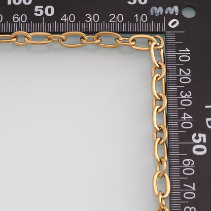 Stainless Steel Oval Chain,14K Gold Stainless Steel Chain,Waterproof Chain for DIY Necklace Bracelet Making