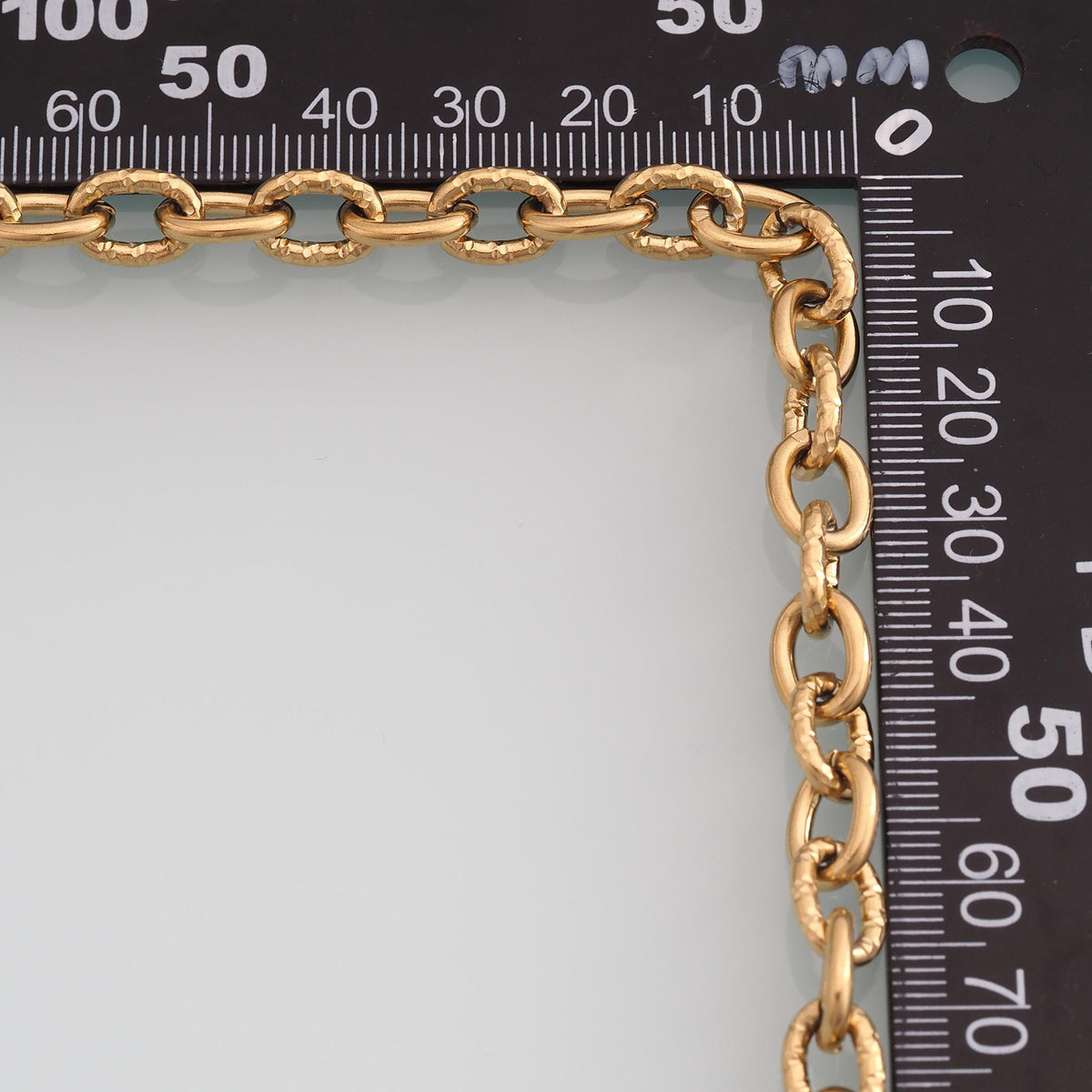 Stainless Steel Oval Texture Chain,14K Gold Stainless Steel Chain,Waterproof Chain for DIY Necklace Bracelet Making