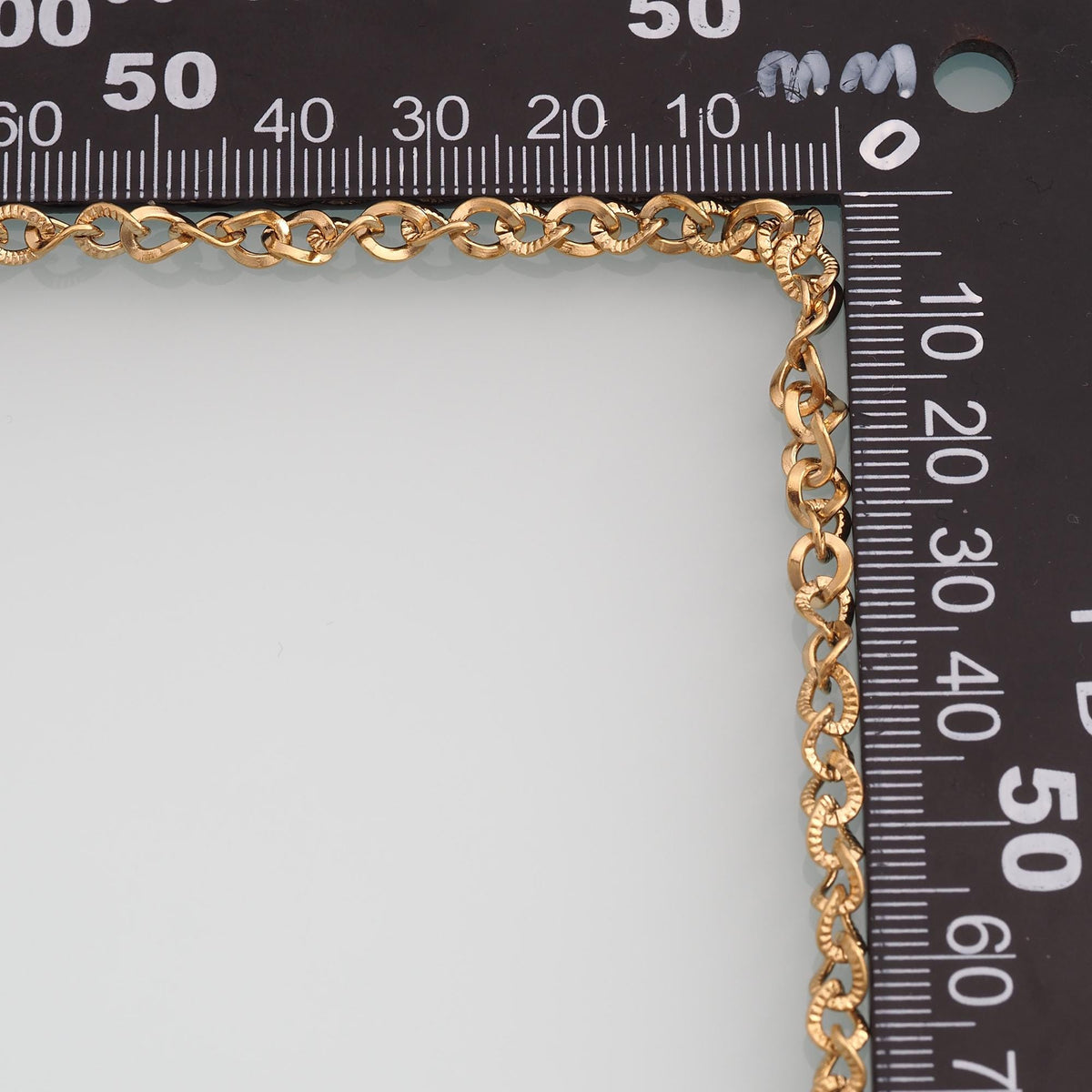 Stainless Steel Embossed Oval Chain,14K Gold Stainless Steel Chain,Waterproof Chain for DIY Necklace Bracelet Making