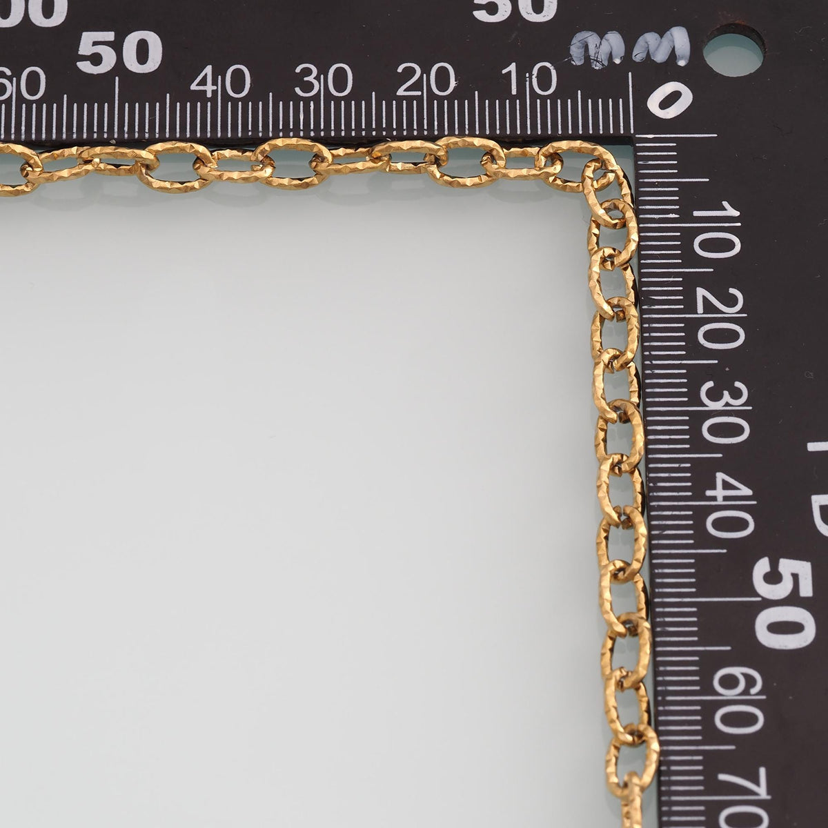 Stainless Steel Embossed Oval Chain,14K Gold Stainless Steel Chain,Waterproof Chain for DIY Necklace Bracelet Making
