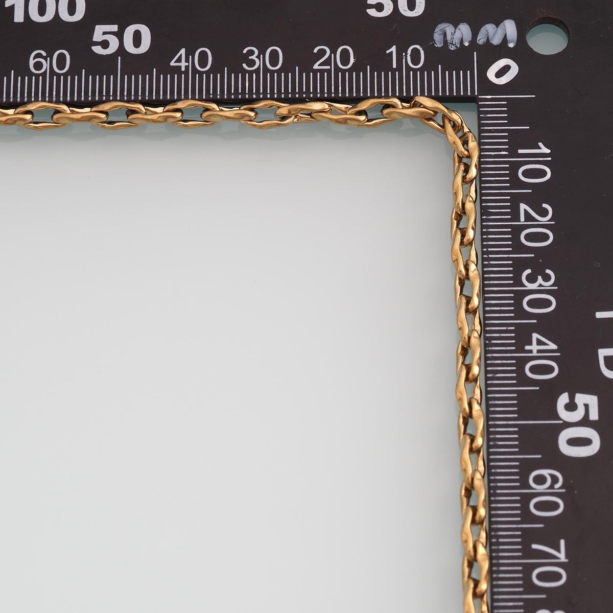 Stainless Steel Embossed Oval Chain,14K Gold Stainless Steel Chain,Waterproof Chain for DIY Necklace Bracelet Making