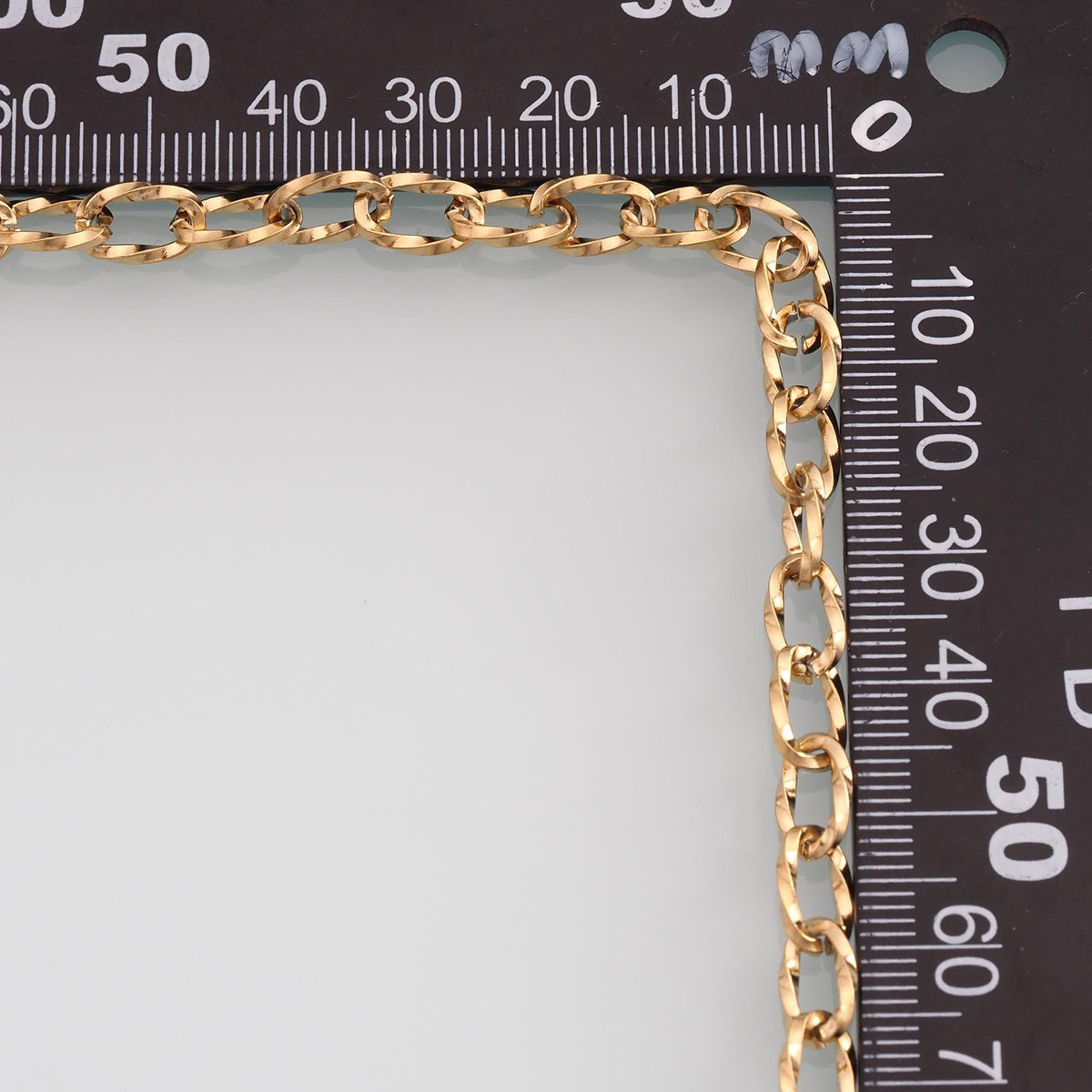 Stainless Steel Oval Texture Chain,14K Gold Stainless Steel Chain,Waterproof Chain for DIY Necklace Bracelet Making