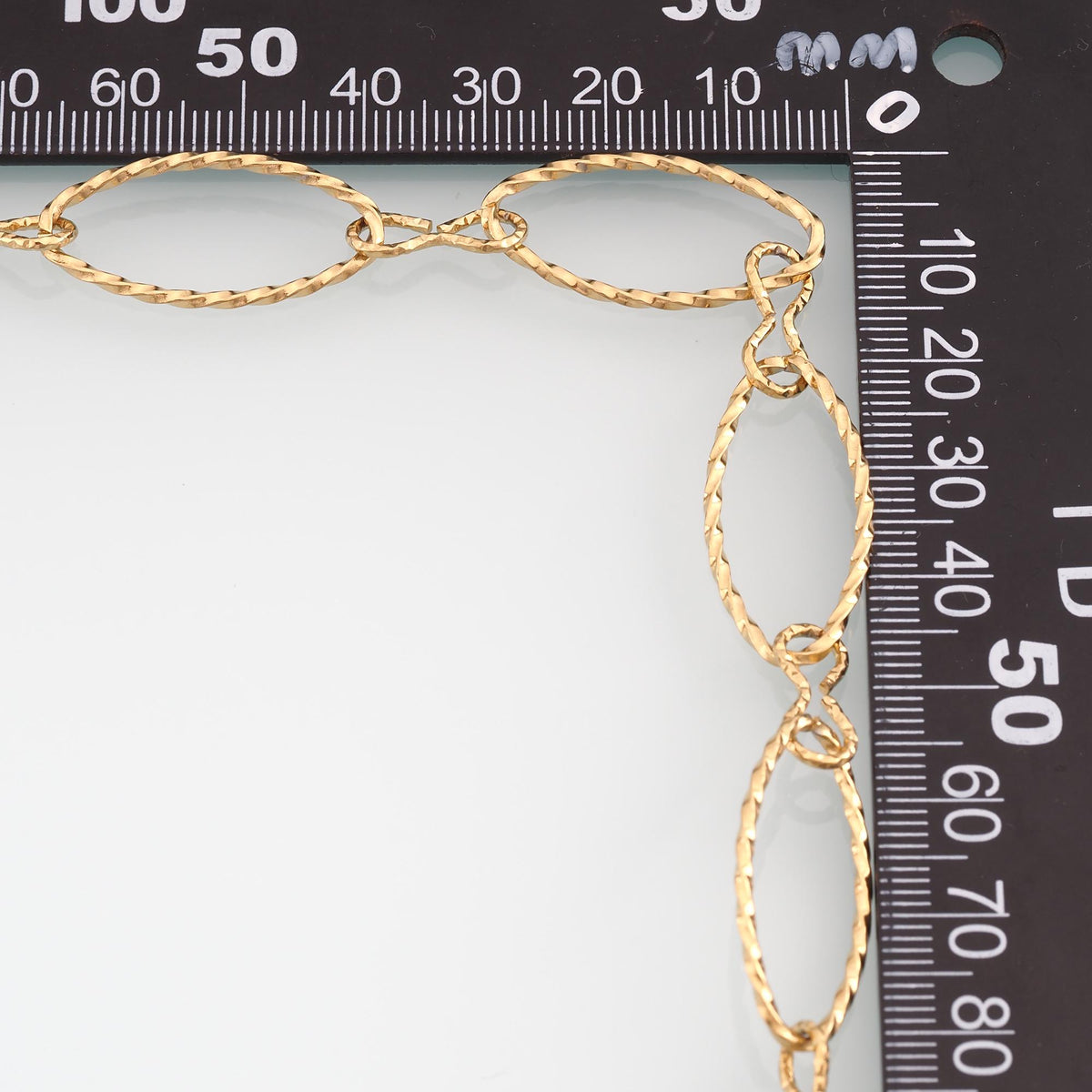 Stainless Steel Twist Oval Chain,14K Gold Stainless Steel Chain,Waterproof Chain for DIY Necklace Bracelet Making