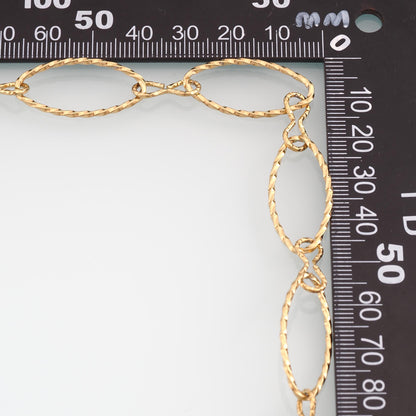 Stainless Steel Twist Oval Chain,14K Gold Stainless Steel Chain,Waterproof Chain for DIY Necklace Bracelet Making