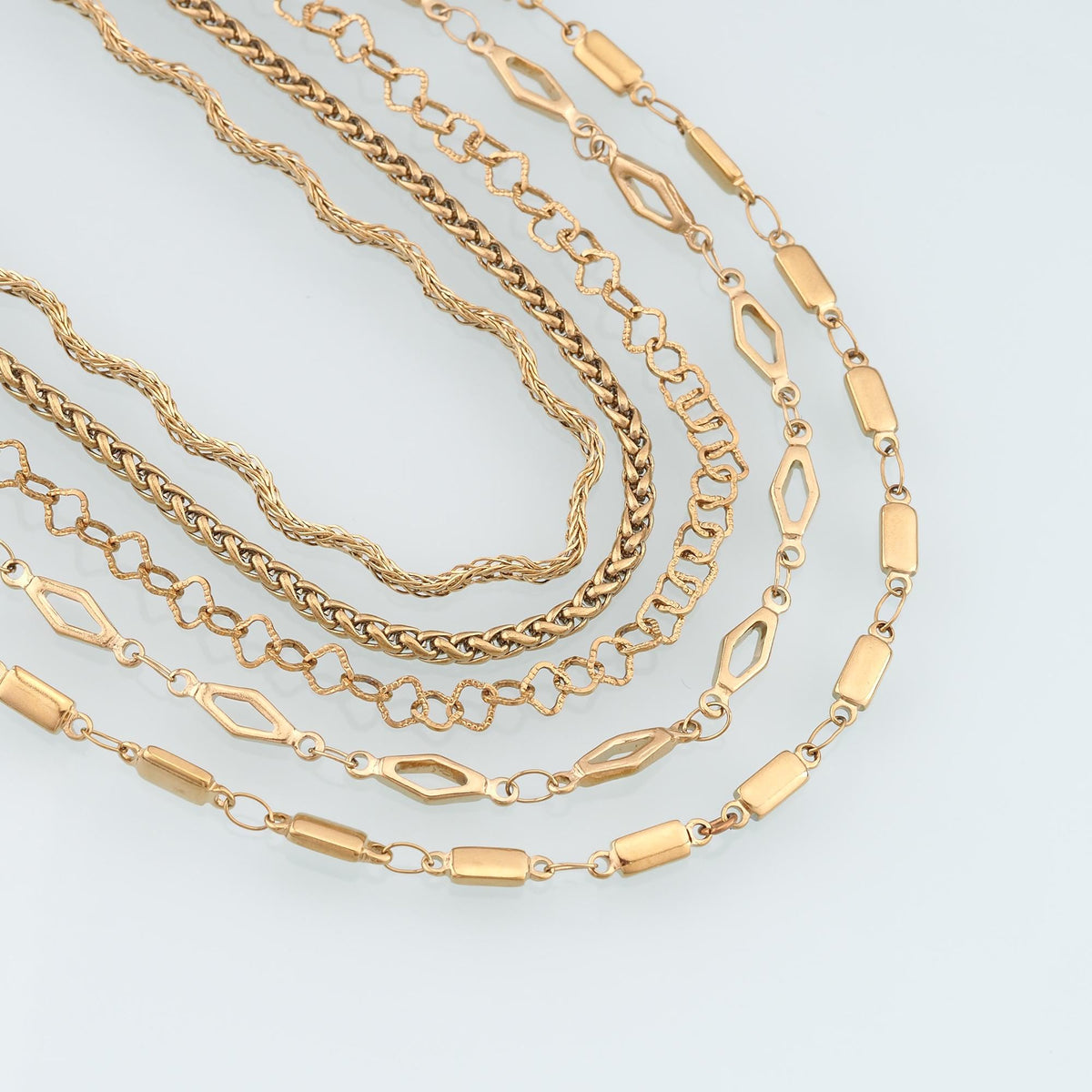 Stainless Steel Chopin Chain,14K Gold Stainless Steel Chain,Waterproof Chain for DIY Necklace Bracelet Making