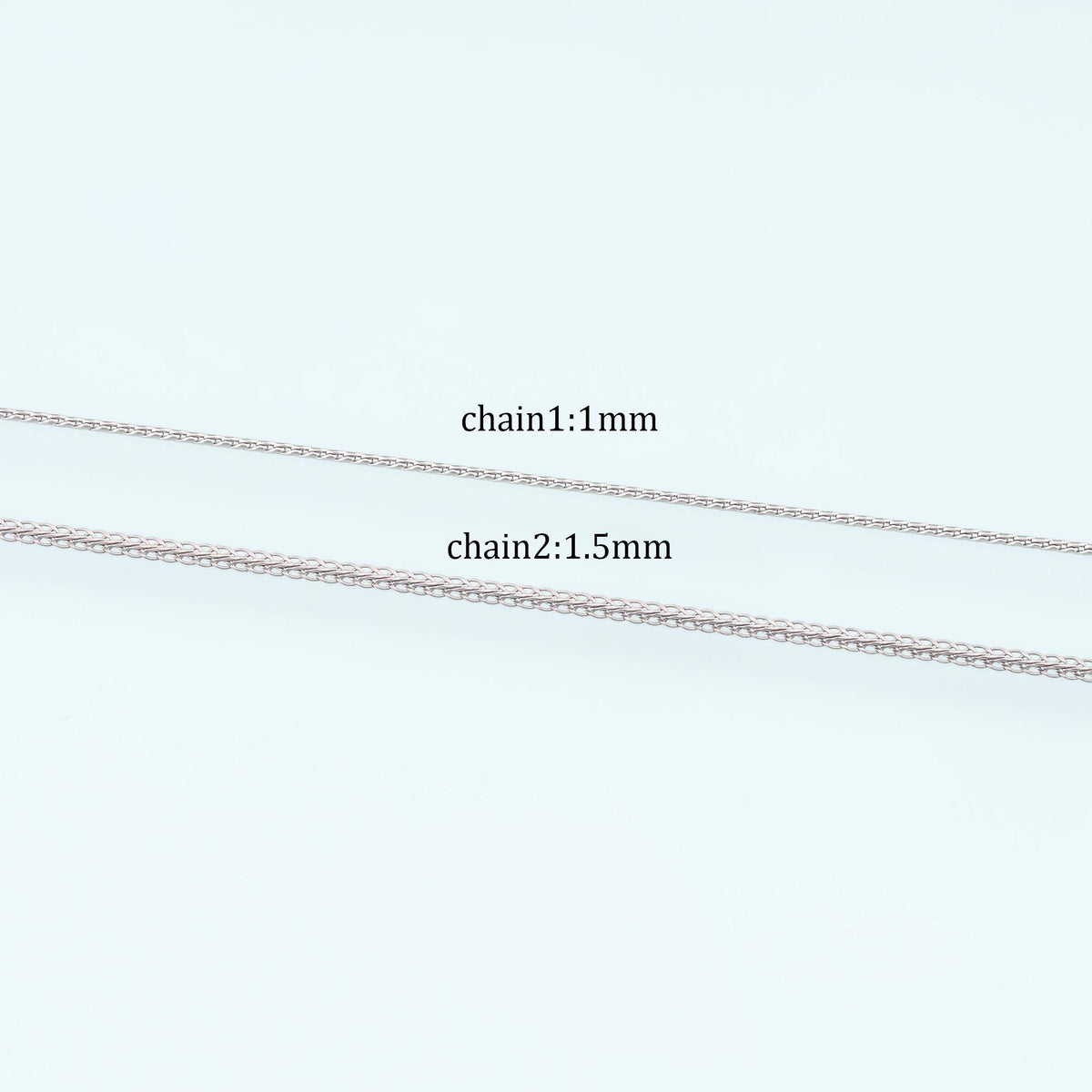 Stainless Steel Chopin Chain,Silver Stainless Steel Chain,Waterproof Chain for DIY Necklace Bracelet Making