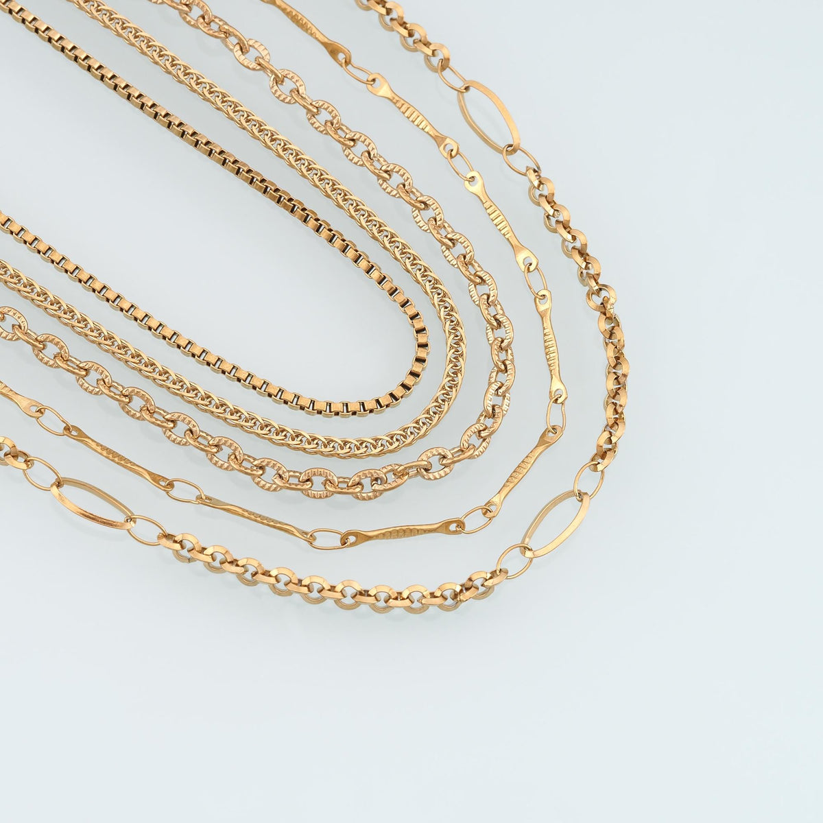 14K Gold Square Jewelry Chain 3.28 ft, 16.40 ft for Jewelry Making