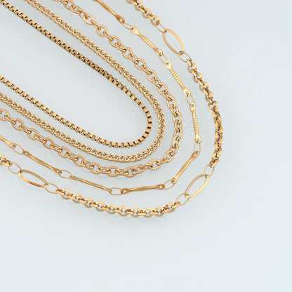 14K Gold Square Jewelry Chain 3.28 ft, 16.40 ft for Jewelry Making