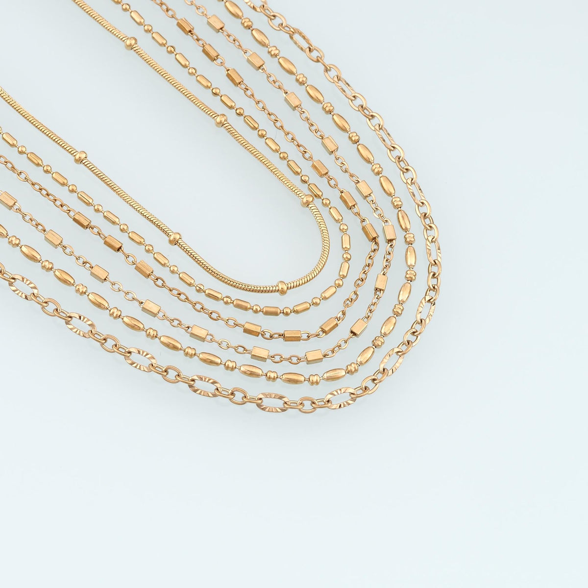 Stainless Steel Hexagon Chain,14K Gold Stainless Steel Chain,Waterproof Chain for DIY Necklace Bracelet Making