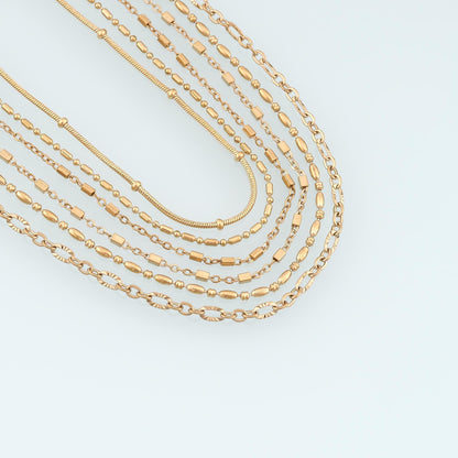Stainless Steel Hexagon Chain,14K Gold Stainless Steel Chain,Waterproof Chain for DIY Necklace Bracelet Making