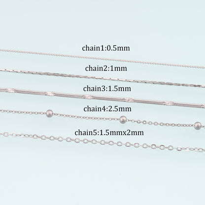 Stainless Steel Snake Bone Chain,Silver Stainless Steel Chain,Waterproof Chain for DIY Necklace Bracelet Making