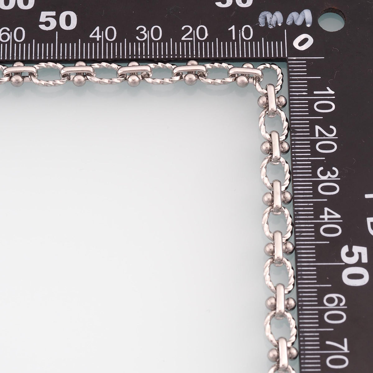 Stainless Steel Twist Spacer Chain,Silver Stainless Steel Chain,Waterproof Chain for DIY Necklace Bracelet Making