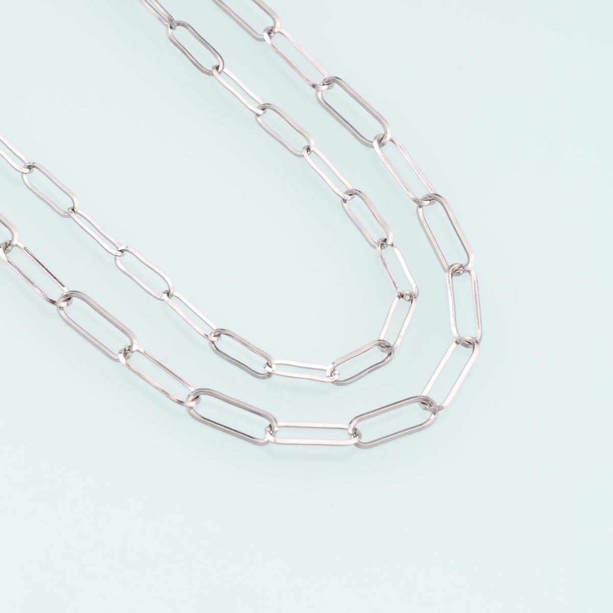 Stainless Steel Oval Chain,Silver Stainless Steel Chain,Waterproof Chain for DIY Necklace Bracelet Making