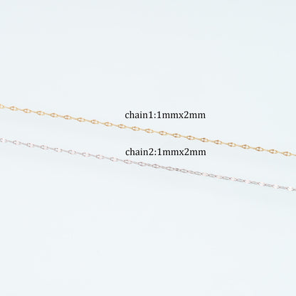 14K Gold Flower Jewelry Chain 3.28 ft, 16.40 ft for Jewelry Making