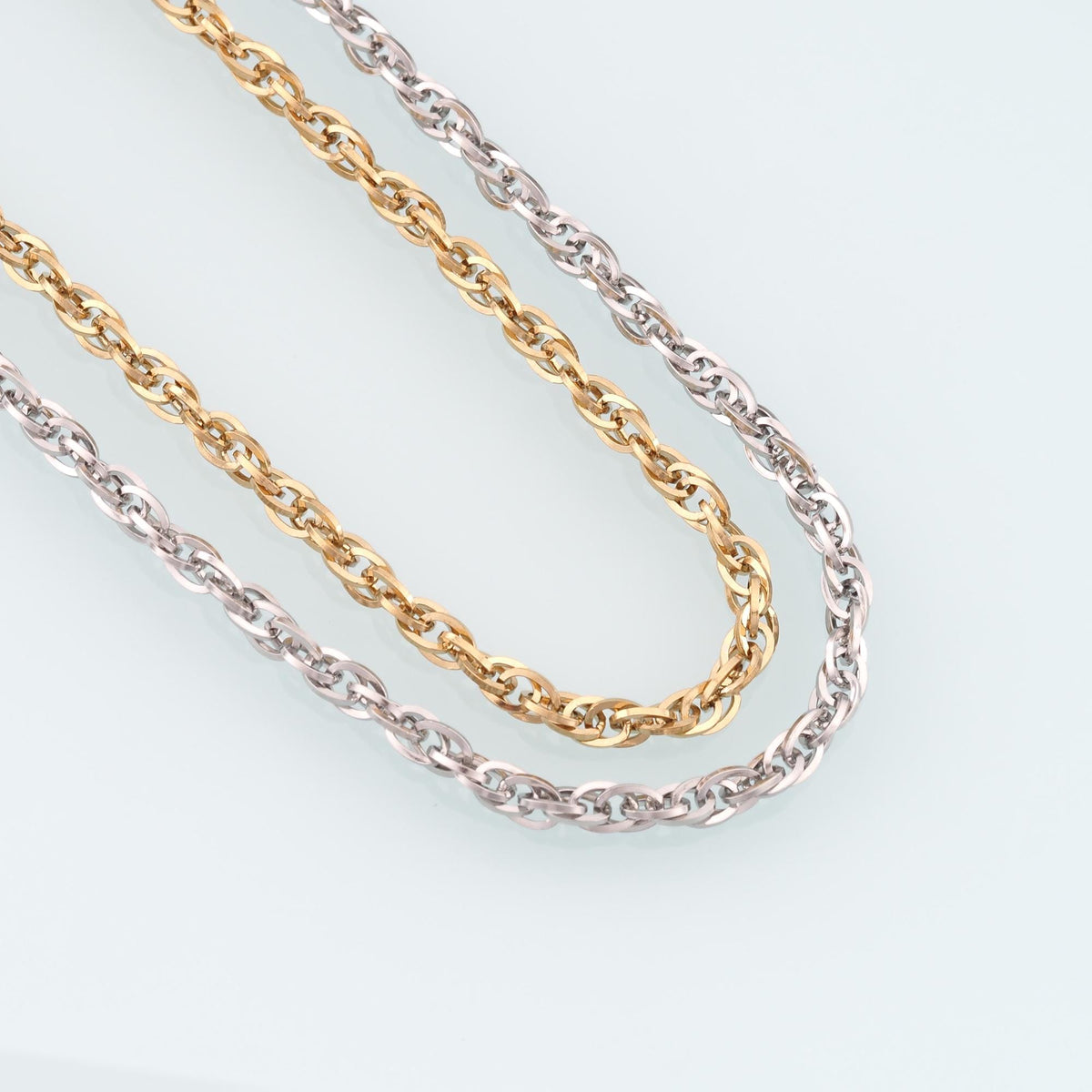 Stainless Steel Figaro Chain,14K Gold Stainless Steel Chain,Waterproof Chain for DIY Necklace Bracelet Making