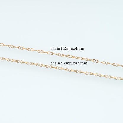 Stainless Steel Hoist Chain,14K Gold Stainless Steel Chain,Waterproof Chain for DIY Necklace Bracelet Making