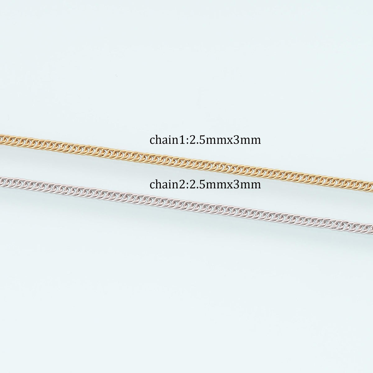 Stainless Steel Meso Chain,14K Gold Stainless Steel Chain,Waterproof Chain for DIY Necklace Bracelet Making