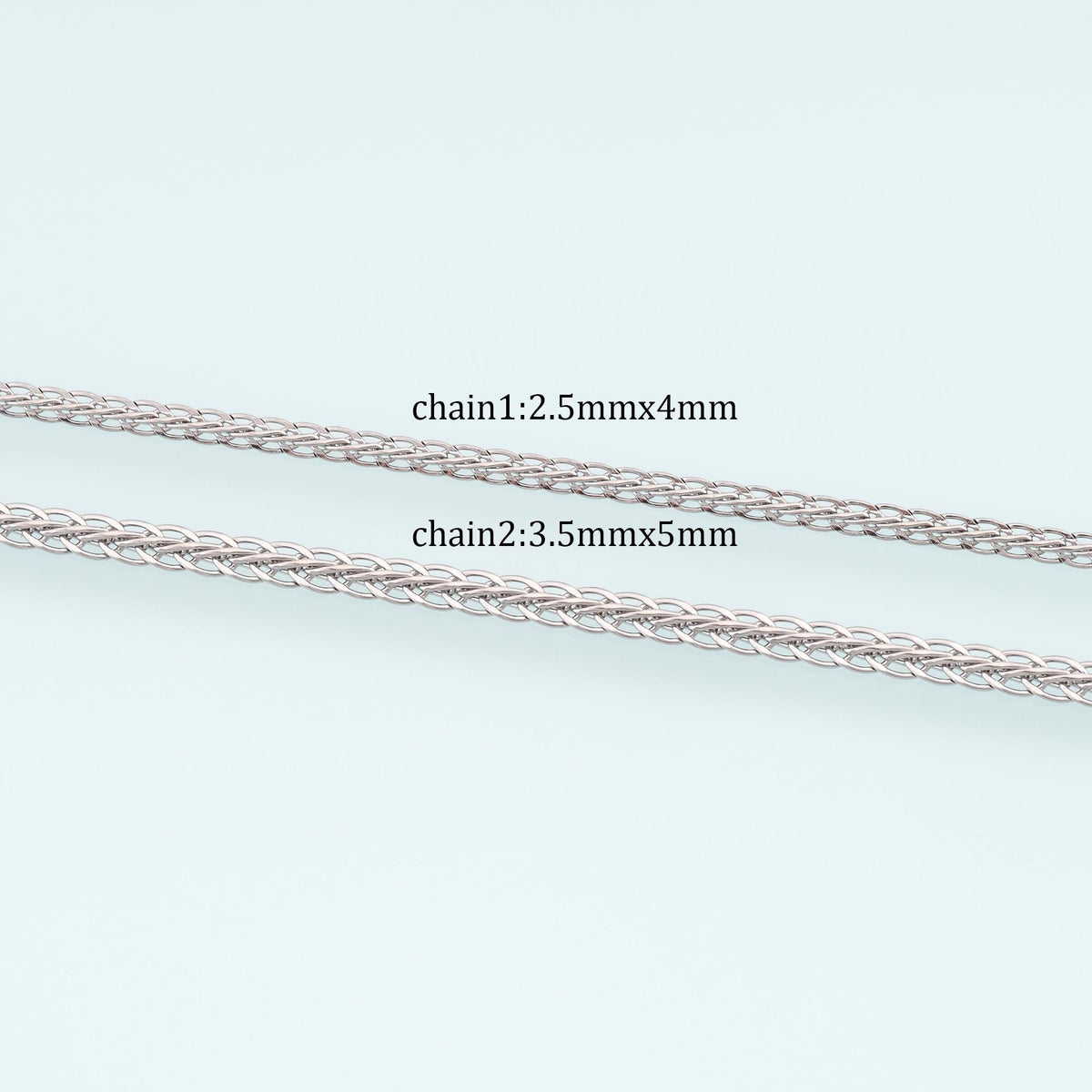 Stainless Steel Chopin Chain,Silver Stainless Steel Chain,Waterproof Chain for DIY Necklace Bracelet Making