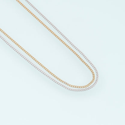 Stainless Steel Round Thin Chain,14K Gold Stainless Steel Chain,Waterproof Chain for DIY Necklace Bracelet Making