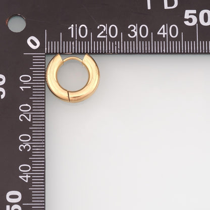 A Pair Stainless Steel Huggie Earrings, 14K Gold Filled Waterproof Never Fade Huggie Hoops,Everyday DIY Jewelry Ear Stack Jew
