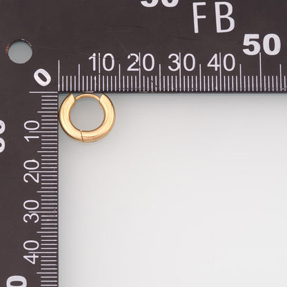 A Pair Stainless Steel Huggie Earrings, 14K Gold Filled Waterproof Never Fade Huggie Hoops,Everyday DIY Jewelry Ear Stack Jew