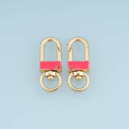 18K Gold Filled Oval Clasp for Jewelry Making