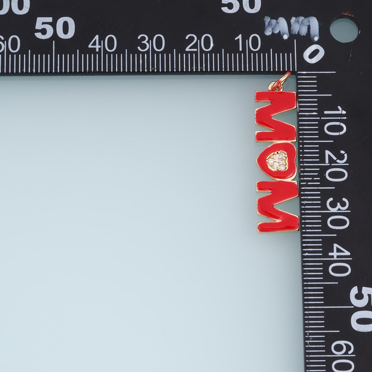 18K Gold Filled Enamel Letter Charm Pendant for Jewelry Making