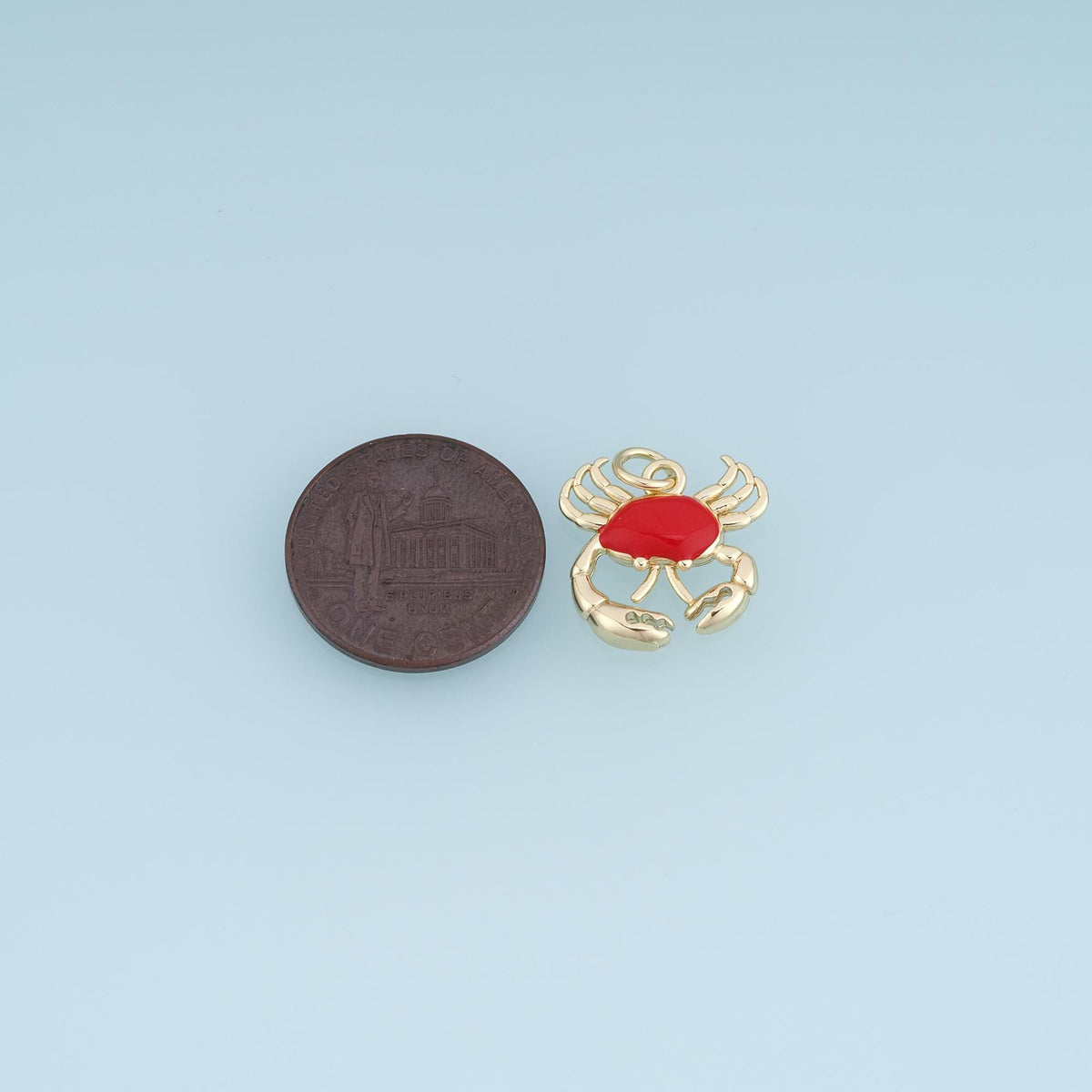 18K Gold Filled Enamel Charm Pendant for Jewelry Making