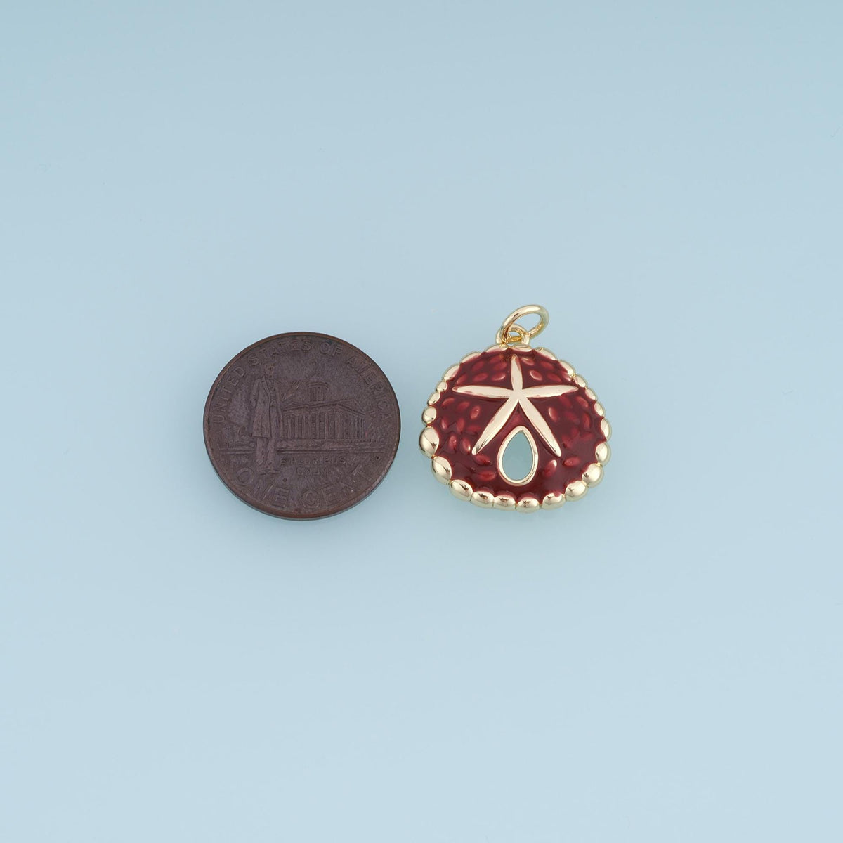 18K Gold Filled Enamel Star Charm Pendant for Jewelry Making