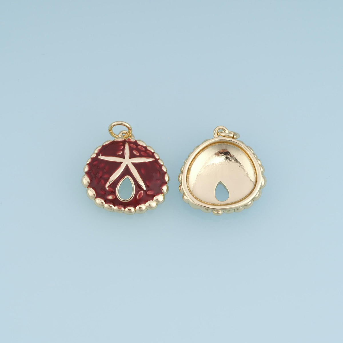 18K Gold Filled Enamel Star Charm Pendant for Jewelry Making