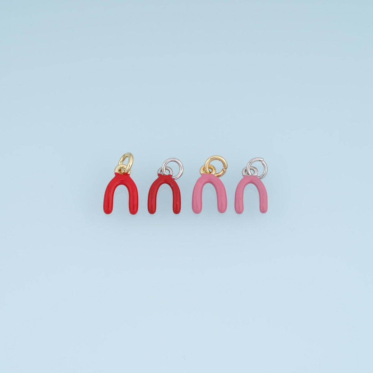 18K Gold Filled Enamel Charm Pendant for Jewelry Making