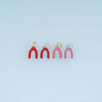 18K Gold Filled Enamel Charm Pendant for Jewelry Making