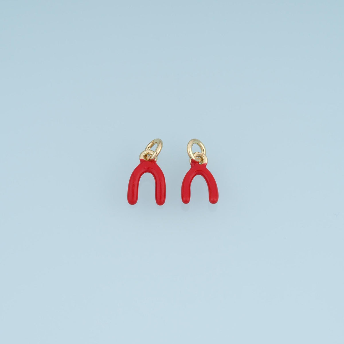 18K Gold Filled Enamel Charm Pendant for Jewelry Making