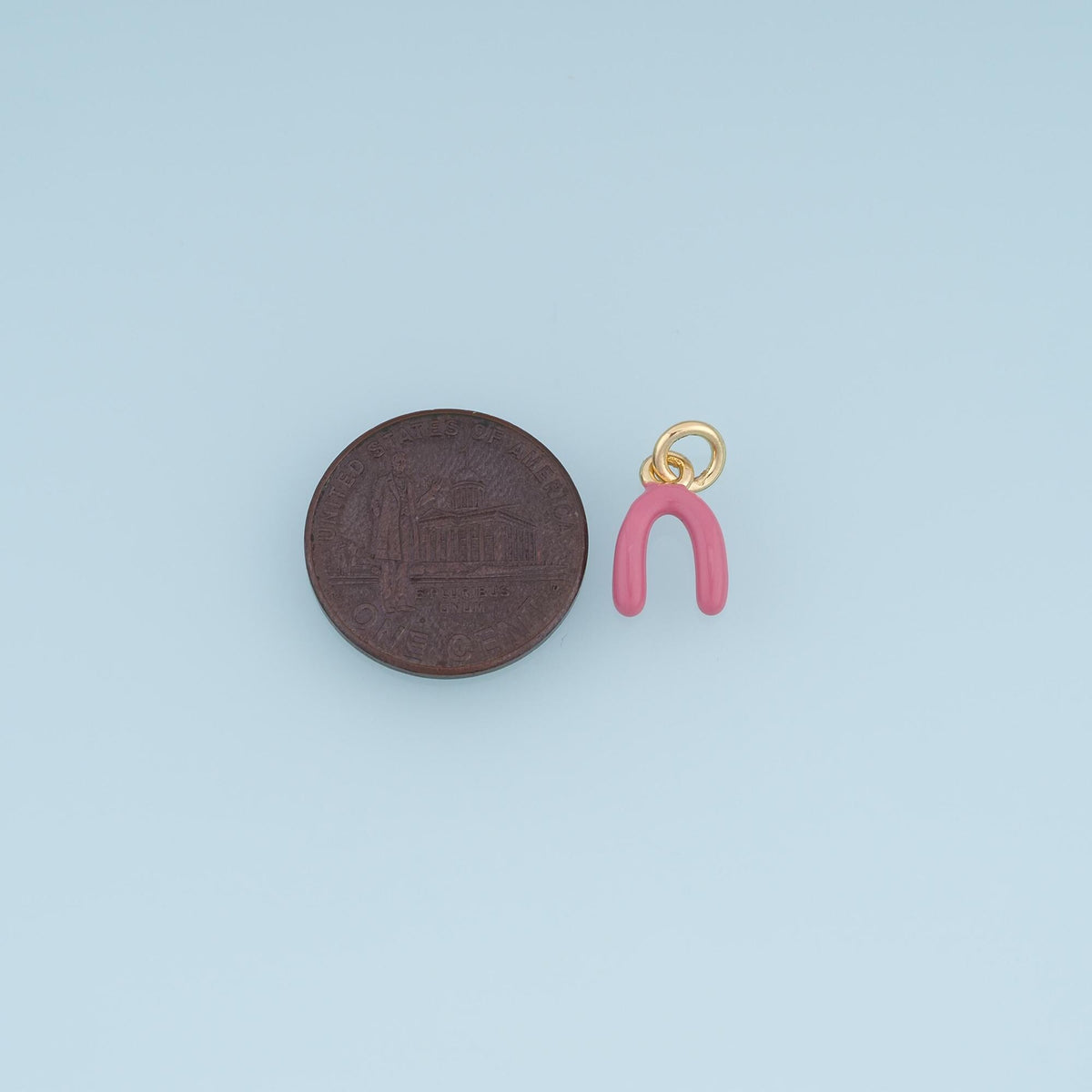 18K Gold Filled Enamel Charm Pendant for Jewelry Making