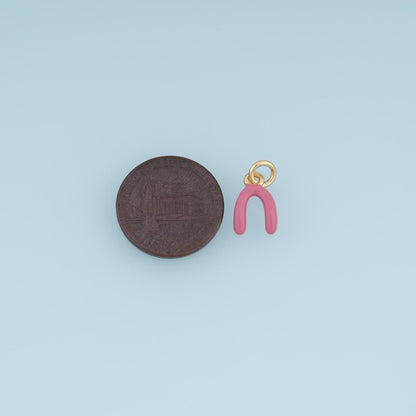 18K Gold Filled Enamel Charm Pendant for Jewelry Making